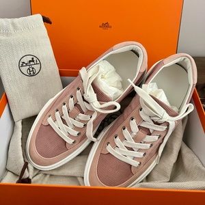 Hermes Women Deep Sneakers Pink Sz 36
